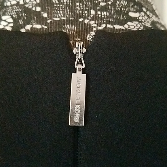 Michael Kors black dress with lace sleeves - Picture 4 of 4